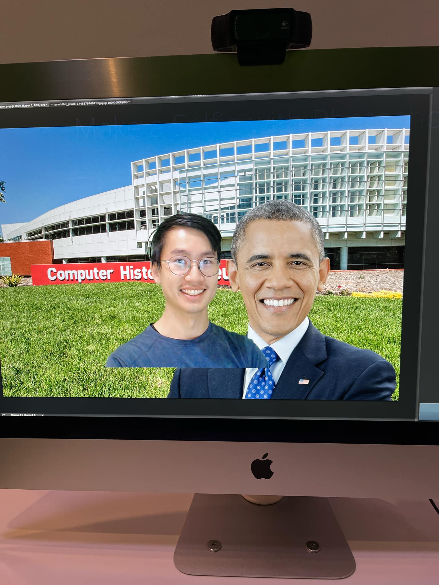 A picture of me with Barack